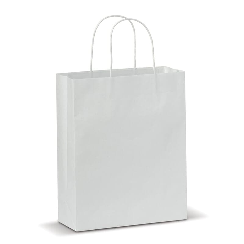 Sac papier Eco moyen 120g/m² : Blanc