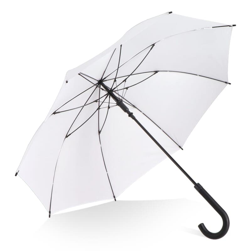 Parapluie tempête à crochet personnalisé : Blanc
