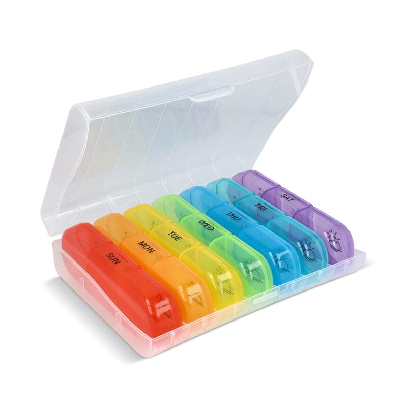 Pilulier 7 jours Joseph : Assortiment fluorescent