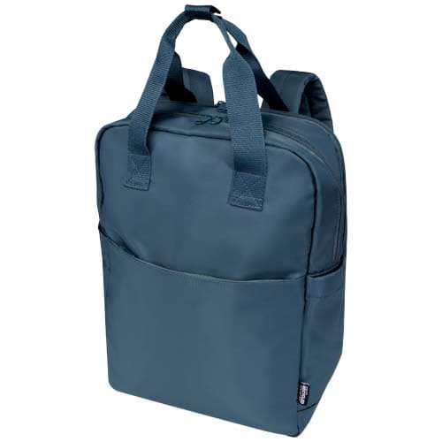 Sac à dos de voyage pour ordinateur portable Trip 14” Aware™ de 9 L en matériaux recyclés, coloris Bleu hale