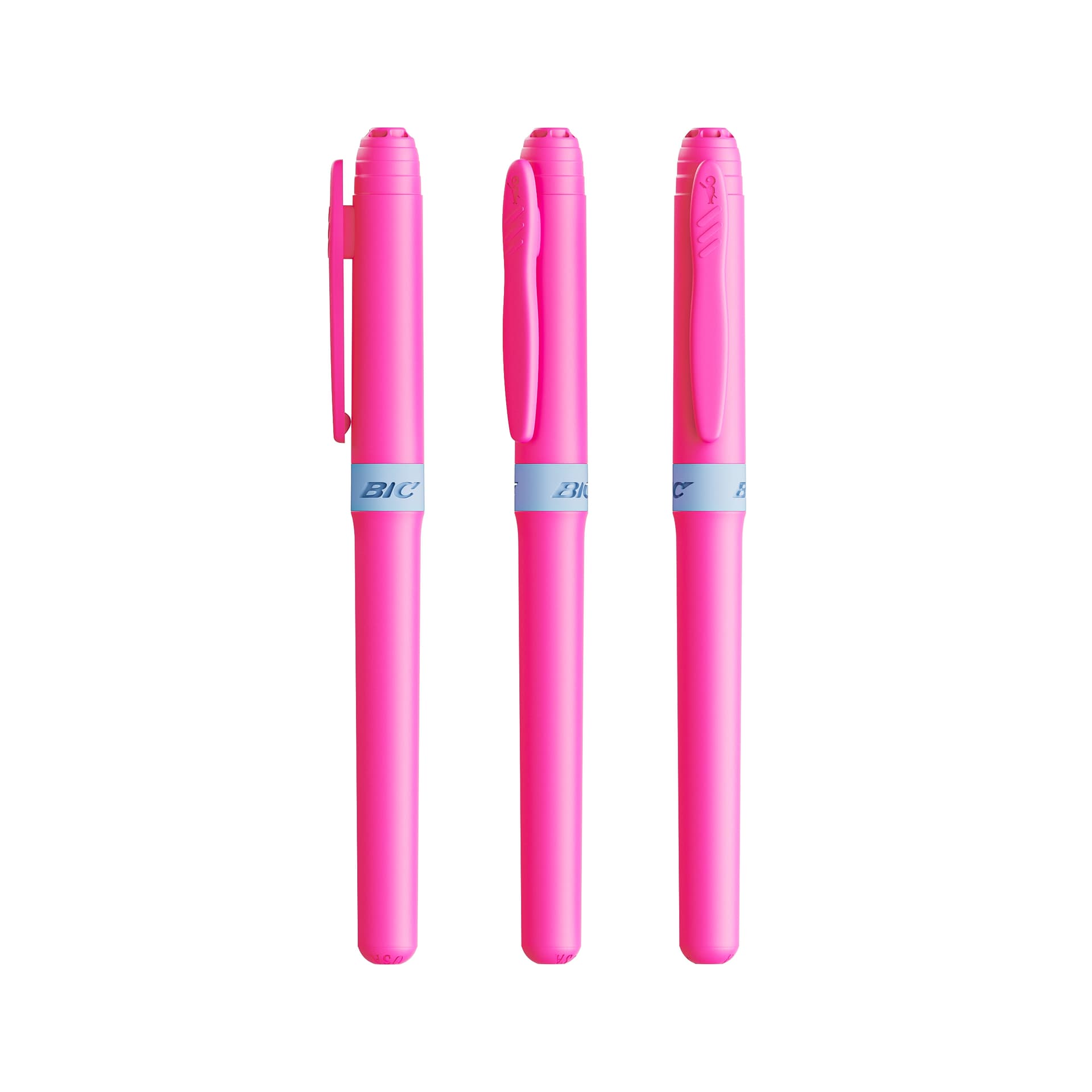 Surligneur BIC® Brite Liner® Grip, coloris Rose