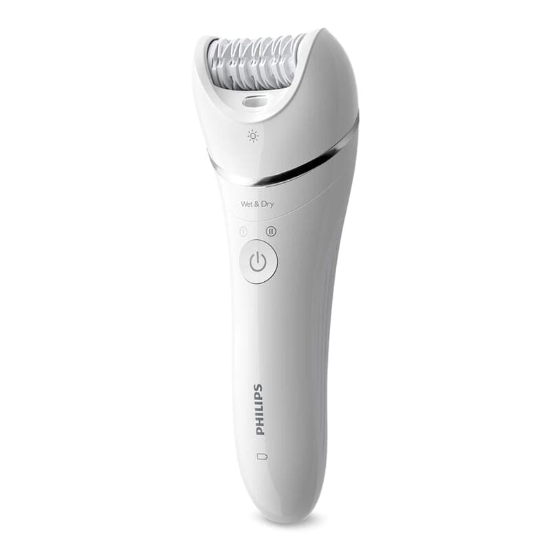 BRE700|Philips Epilator pour les jambes et le corps, humide et sec, coloris Blanc