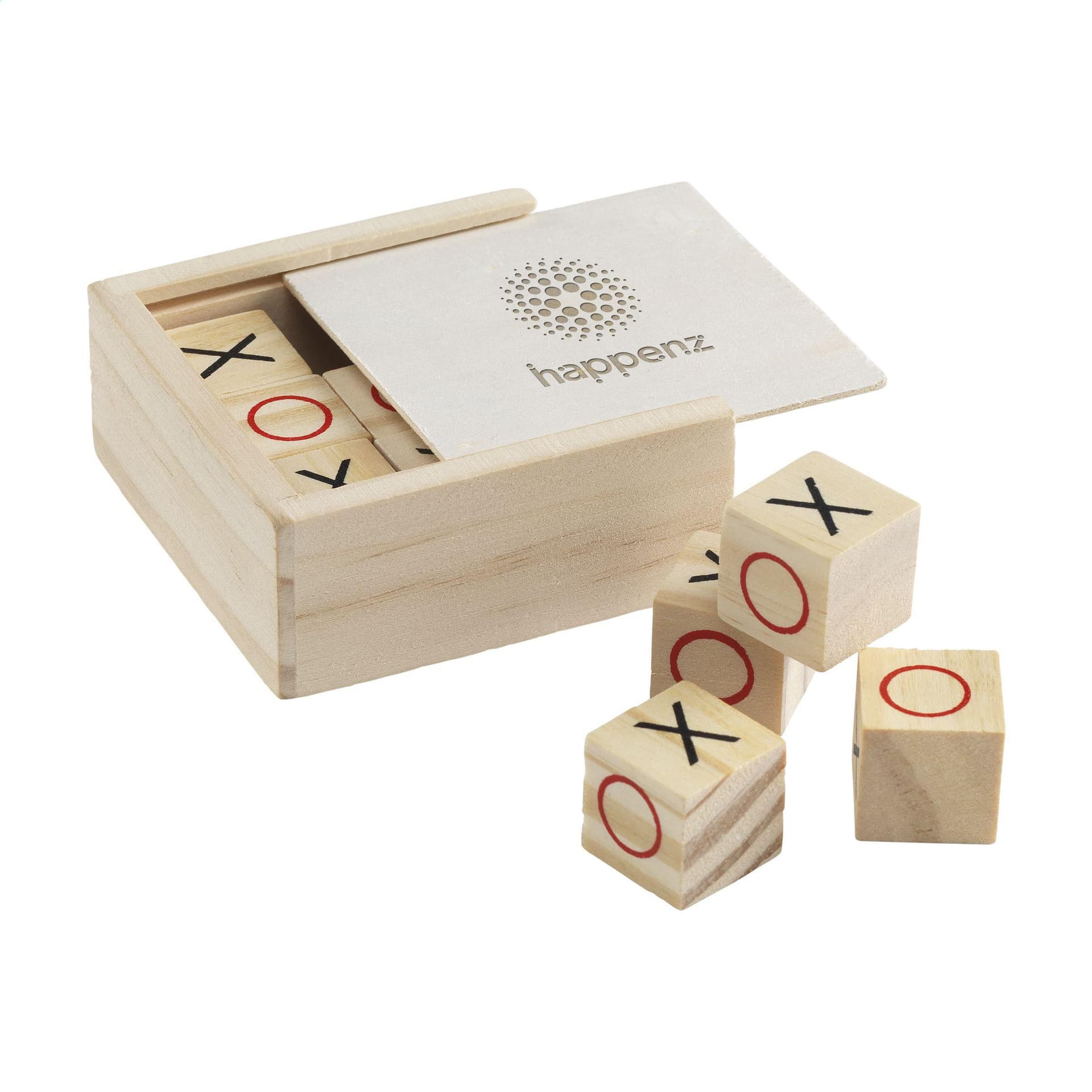 Tic Tac Toe Game Bamboo jeu, coloris Brun bois