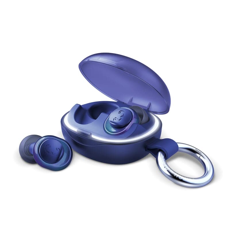 Fresh 'n Rebel Pearls Radiant Festival Bouchons d’Oreilles – Protection Auditive Certifiée – Boîtier avec Tracker : Bleu