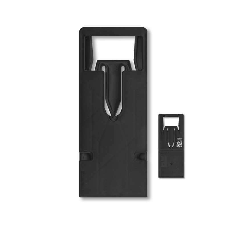 Support telephone repliable extra-plat en matiere recyclee : Noir