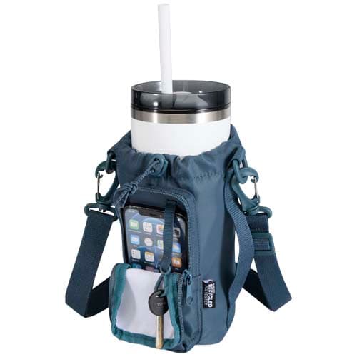 Sac porte-bouteille Trip Aware™ de 2 L en matériaux recyclés, coloris Bleu hale