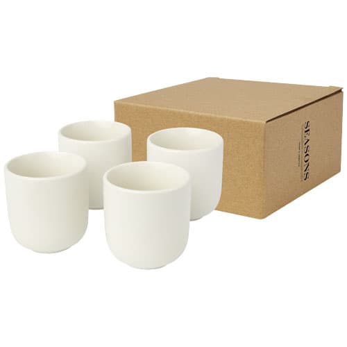 Tasse à espresso Male de 90 ml à 4 pièces : Blanc