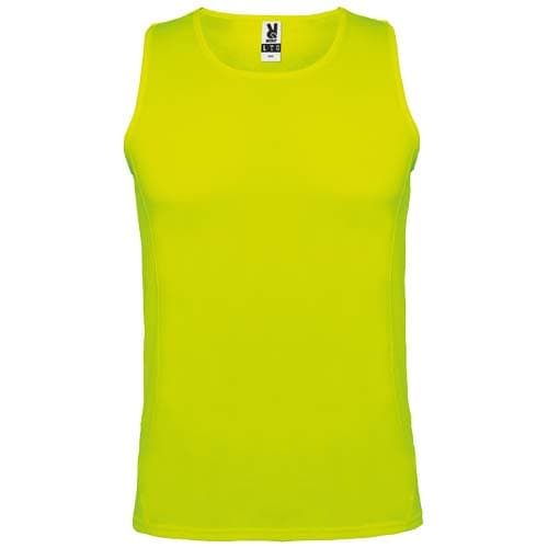 Débardeur de sport de 140 g/m² Andre pour homme : Jaune fluo
