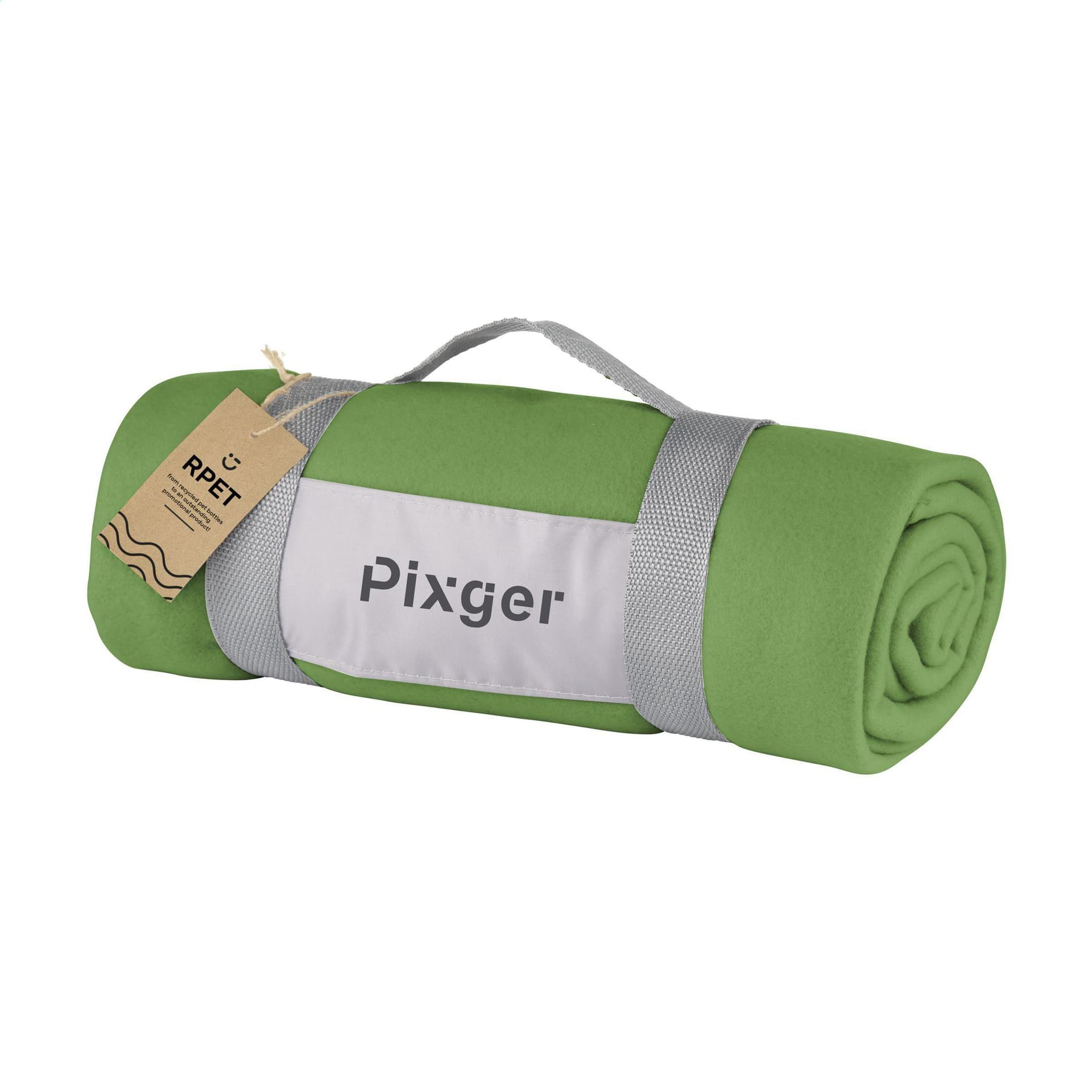 SuperSoft RPET (180 g/m²) plaid en fleece, coloris Vert