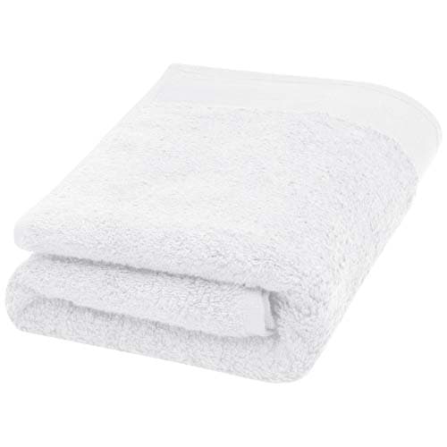 Serviette en coton 550 g/m² 50x100 cm Nora : Blanc