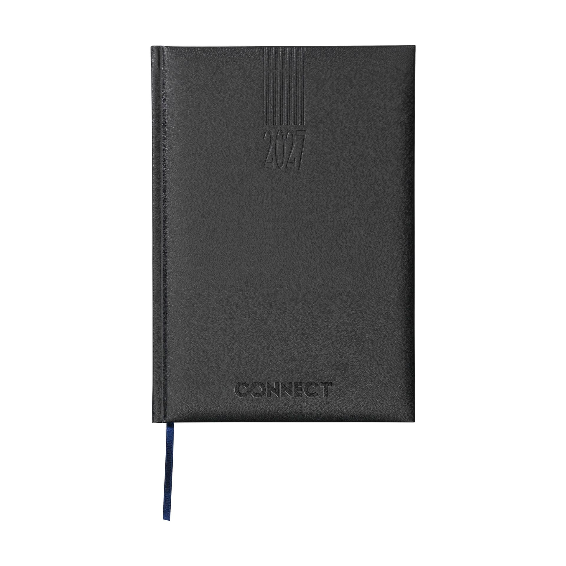 Agenda de bureau 17,5 x 24,5 cm personnalisé : Noir