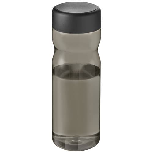 Bouteille H2O Active® Eco Base 650ml avec couvercle vissé : Charbon / Noir