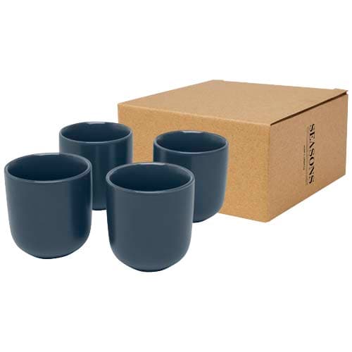 Tasse à espresso Male de 90 ml à 4 pièces, coloris Bleu hale