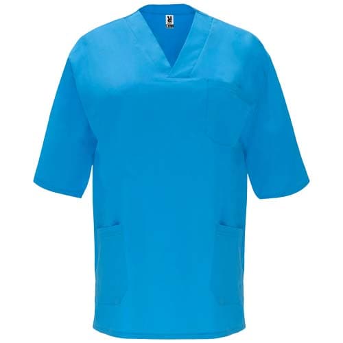 Haut de service unisexe à manches courtes Panacea de 160 g/m2 : Bleu danube