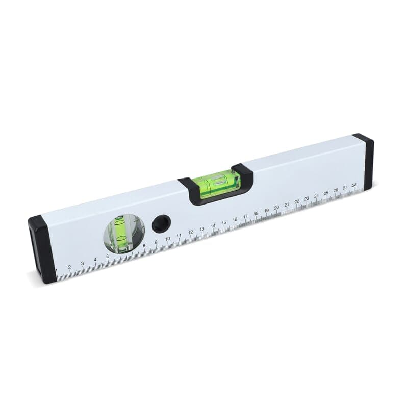 Niveau en aluminium 30 cm : Blanc