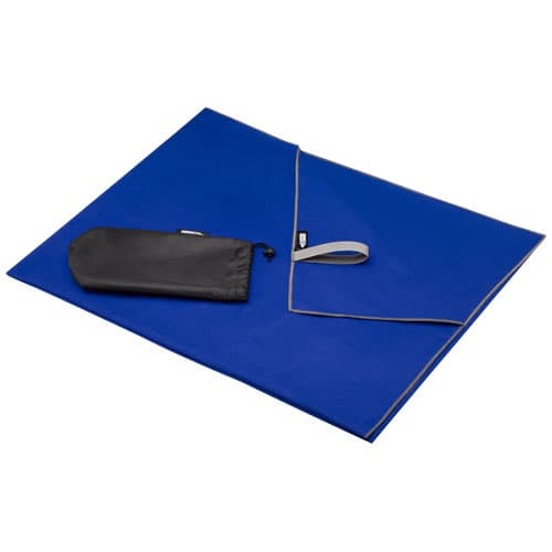 Serviette Pieter certifiée GRS ultra-légère et à séchage rapide 100 x 180 cm : Bleu royal