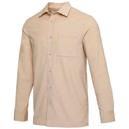 Chemise unisexe en velours côtelé de 252 g/m² Alum : Flocons d’avoine