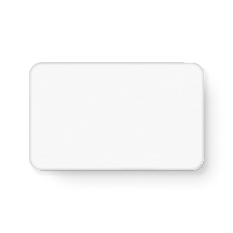 Magnet rectangle 55x34 mm - Aimant puissant, support de plan : Blanc