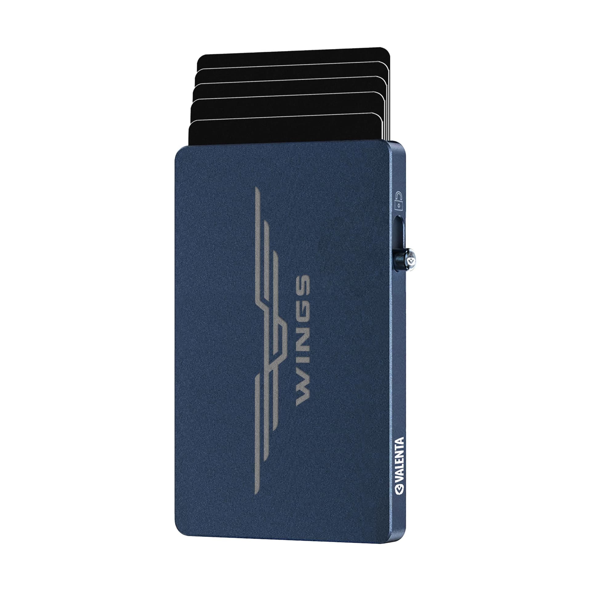 Valenta Cardprotector Aluminium MagSafe, coloris Bleu