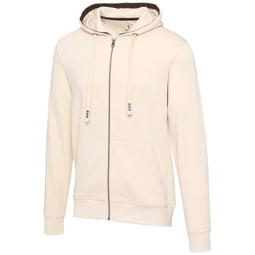 Sweat shirt à capuche full zip unisex de 300 g/m² Arora : Grès