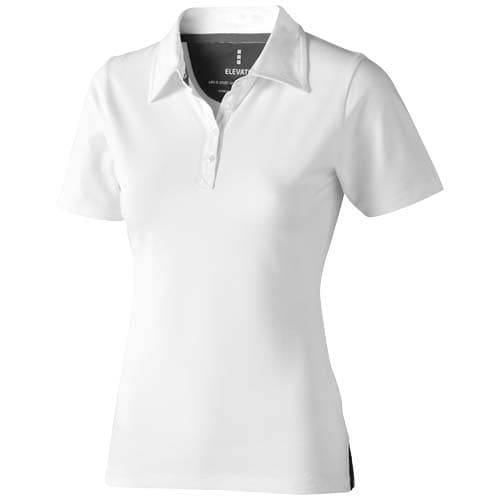 Polo stretch manches courtes femme de 200 g/m² Makham : Blanc