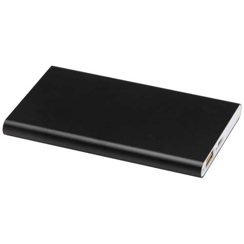 Batterie de secours alu 4000 mAh personnalisée : Noir