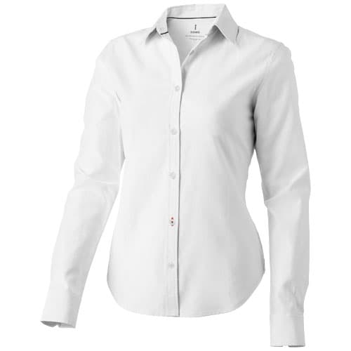 Chemise oxford manches longues femme de 142 g/m² Vaillant : Blanc