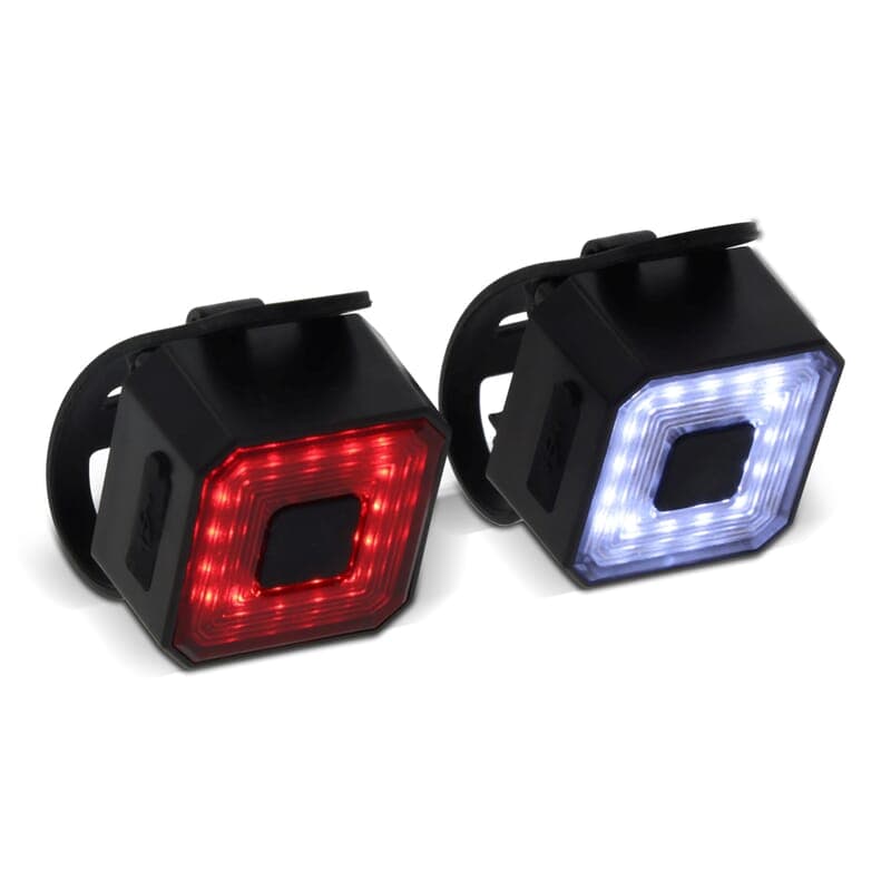 Lampe de vélo rechargeable : Noir