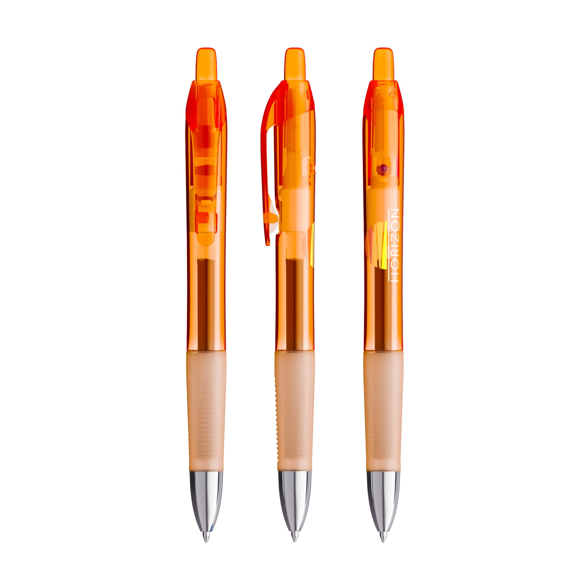 BIC® Intensity® Gel Clic, coloris Orange Transparent / Encre Noire