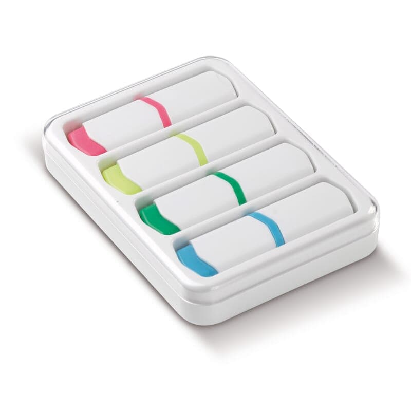 Set de surligneurs de 4 pces 75 mm : Blanc