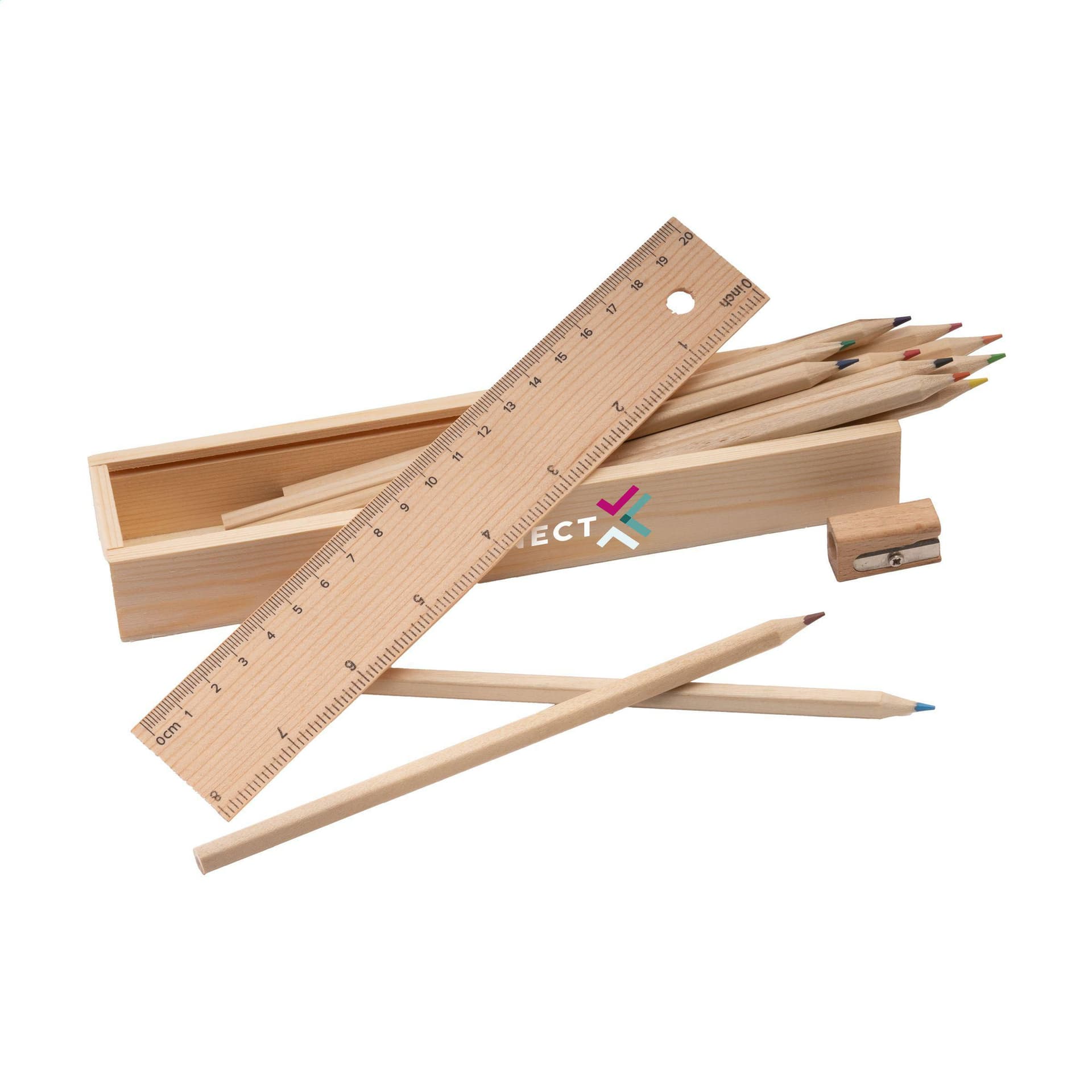 LiniBox crayons de couleur : Brun bois