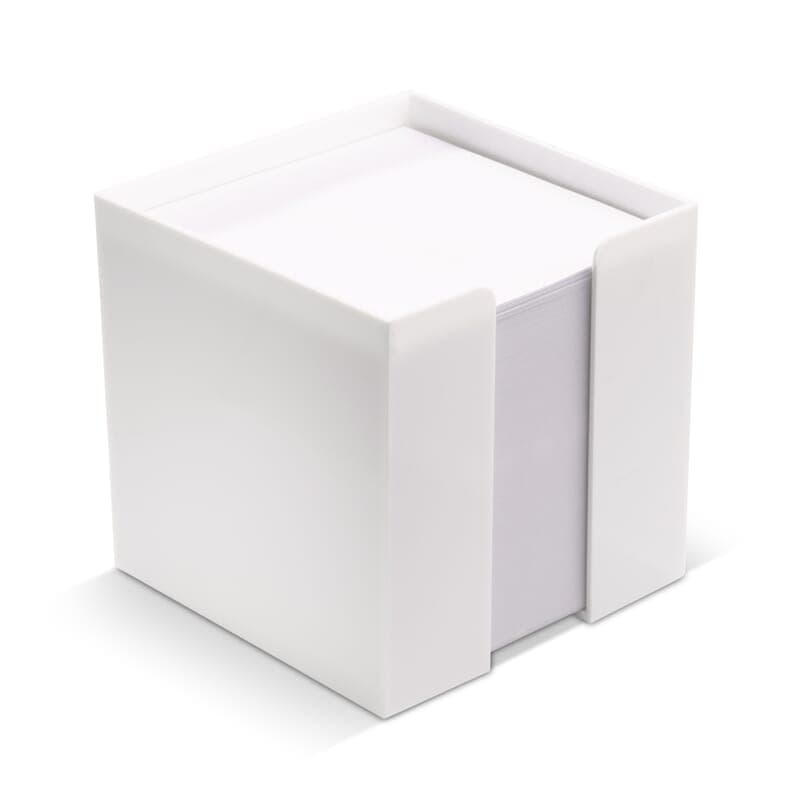 Bloc de papier dans un bac à cubes 10x10x10cm : Blanc