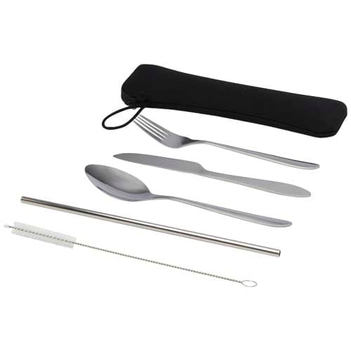 Ensemble de couverts Sheen 5 pièces en acier inoxydable, coloris Argent