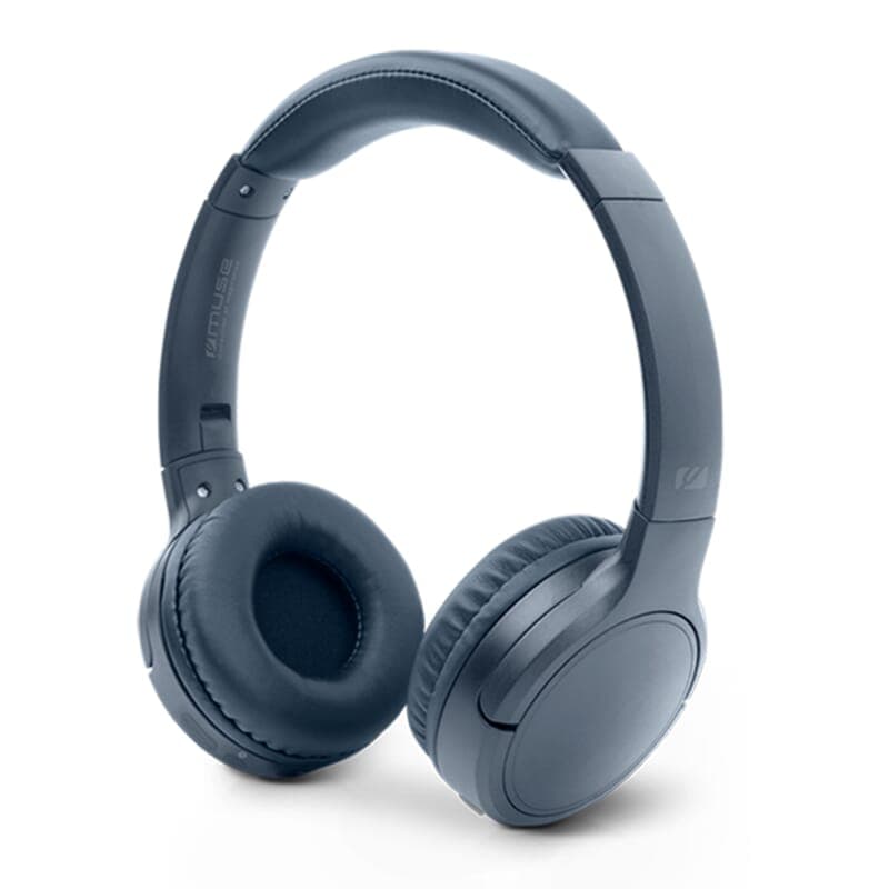 Casque Muse M-272 Bluetooth 5.3 personnalisé, coloris Bleu foncé