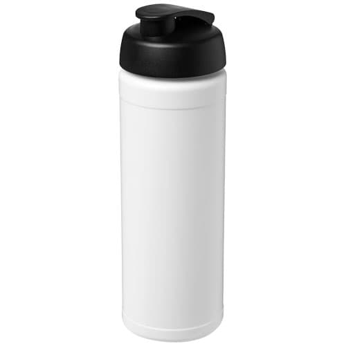 Bouteille Baseline® Plus 750ml avec couvercle à clapet : Blanc / Noir