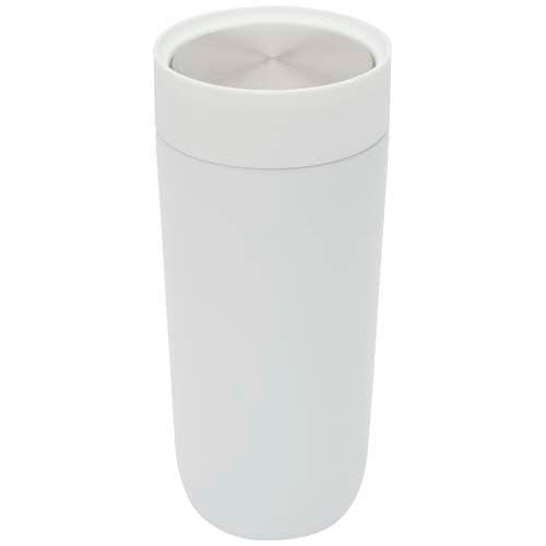 Gobelet Camden de 350 ml en acier inoxydable certifié RCS avec revêtement en céramique : Blanc