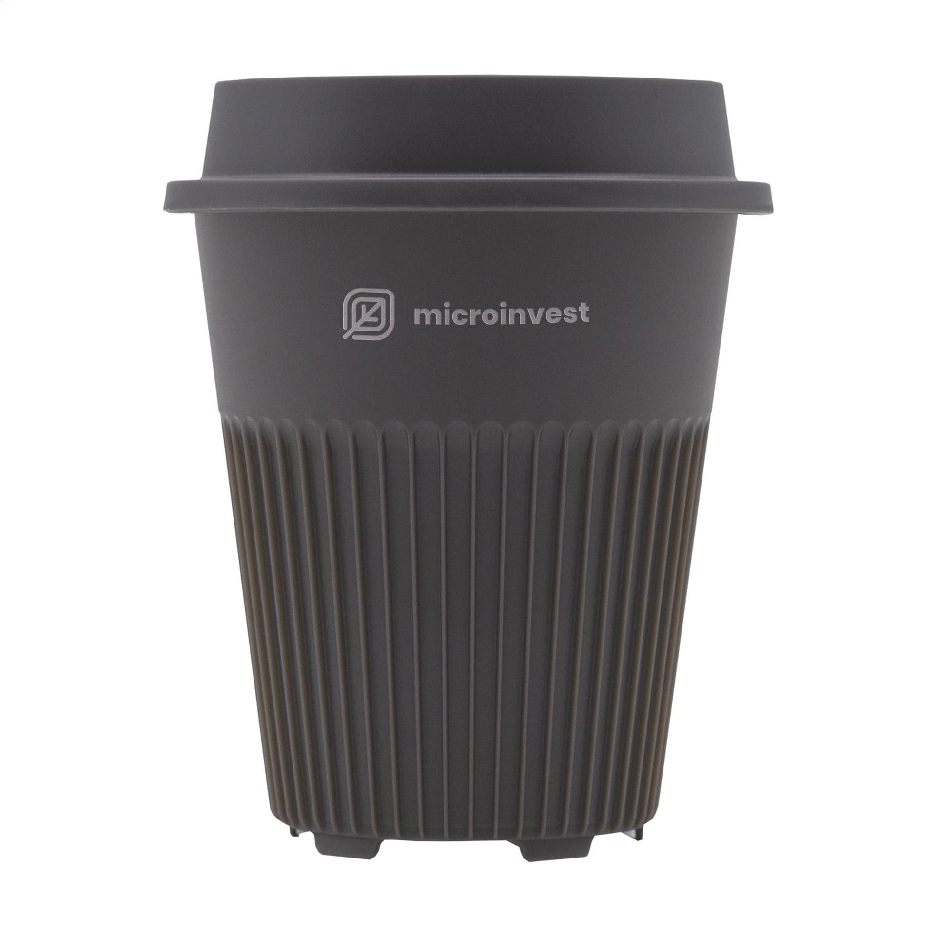 Gobelet à café réutilisable 340 ml personnalisé, coloris Gris foncé