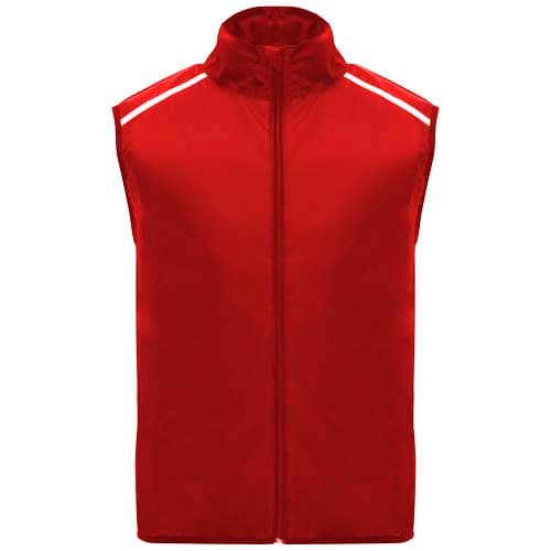 Bodywarmer de course Jannu personnalisé, coloris Rouge