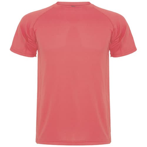T-shirt sport homme Roly 150 g/m² personnalisé, coloris Corail fluo
