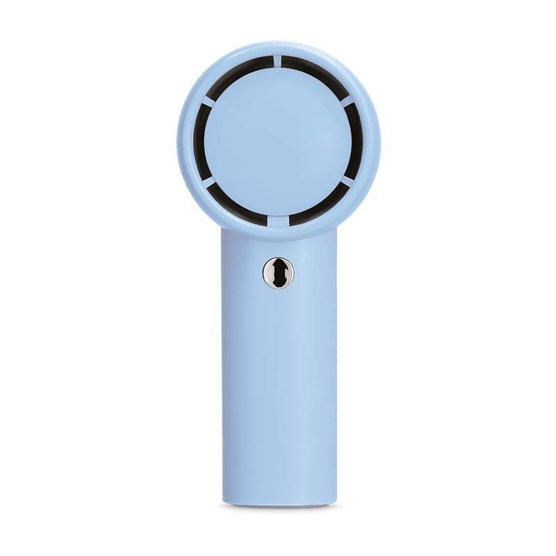 Ventilateur portable nomade rechargeable, coloris Bleu