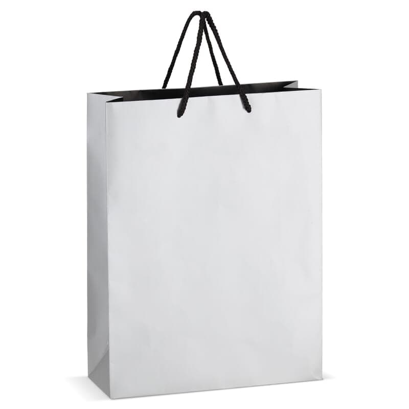 FSC Sac cadeau en papier 30 x 12 x 40cm 200g/m², coloris Argent