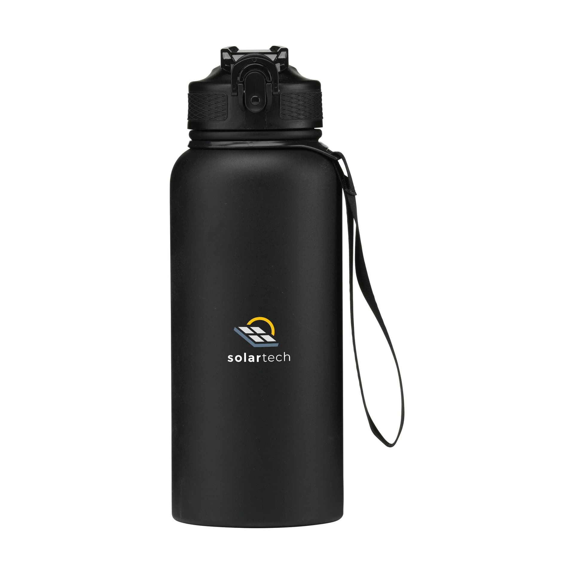 AquaSteel XL Wide RCS Recycled Water Bottle 900 ml, coloris Noir