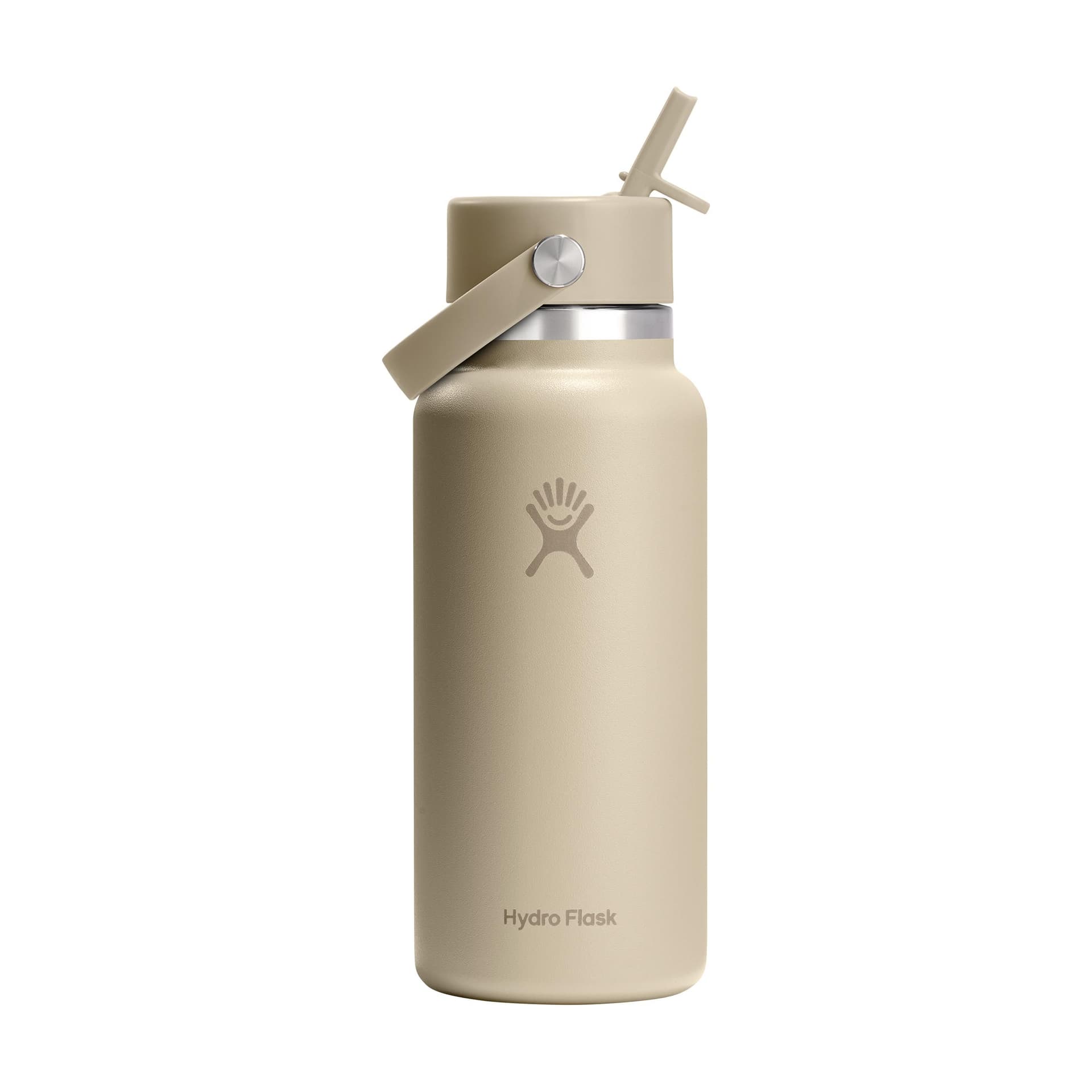 Hydro Flask Wide Mouth with Flex Straw Cap 946 ml bouteille d'eau, coloris Beige