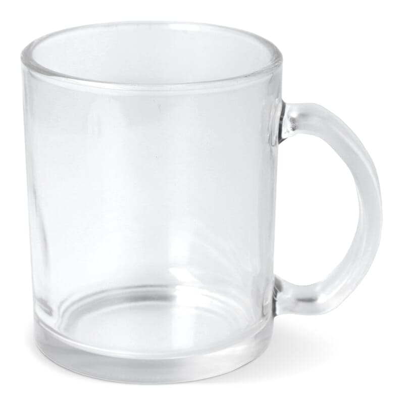 Mug en verre 335 ml personnalisé, coloris Transparent