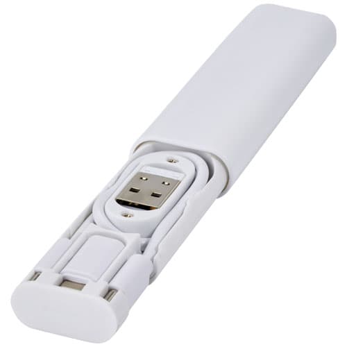 Câble de charge modulaire Whiz en plastique recyclé : Blanc