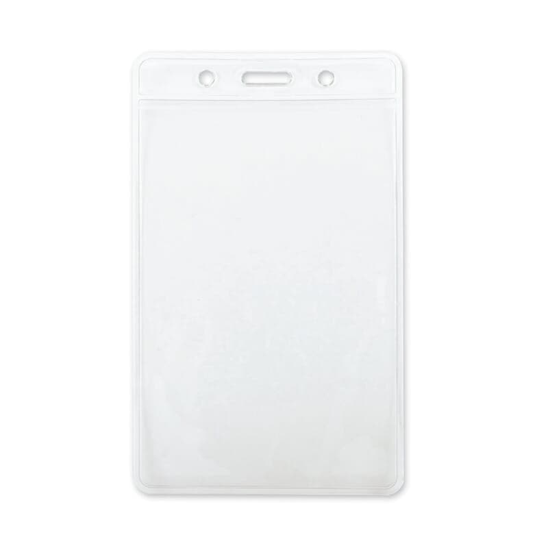 Porte-badge vertical.75x125mm, coloris Transparent