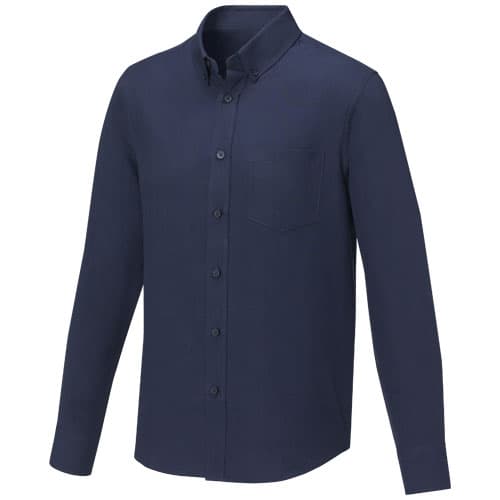 Chemise manches longues personnalisée homme, coloris Marine