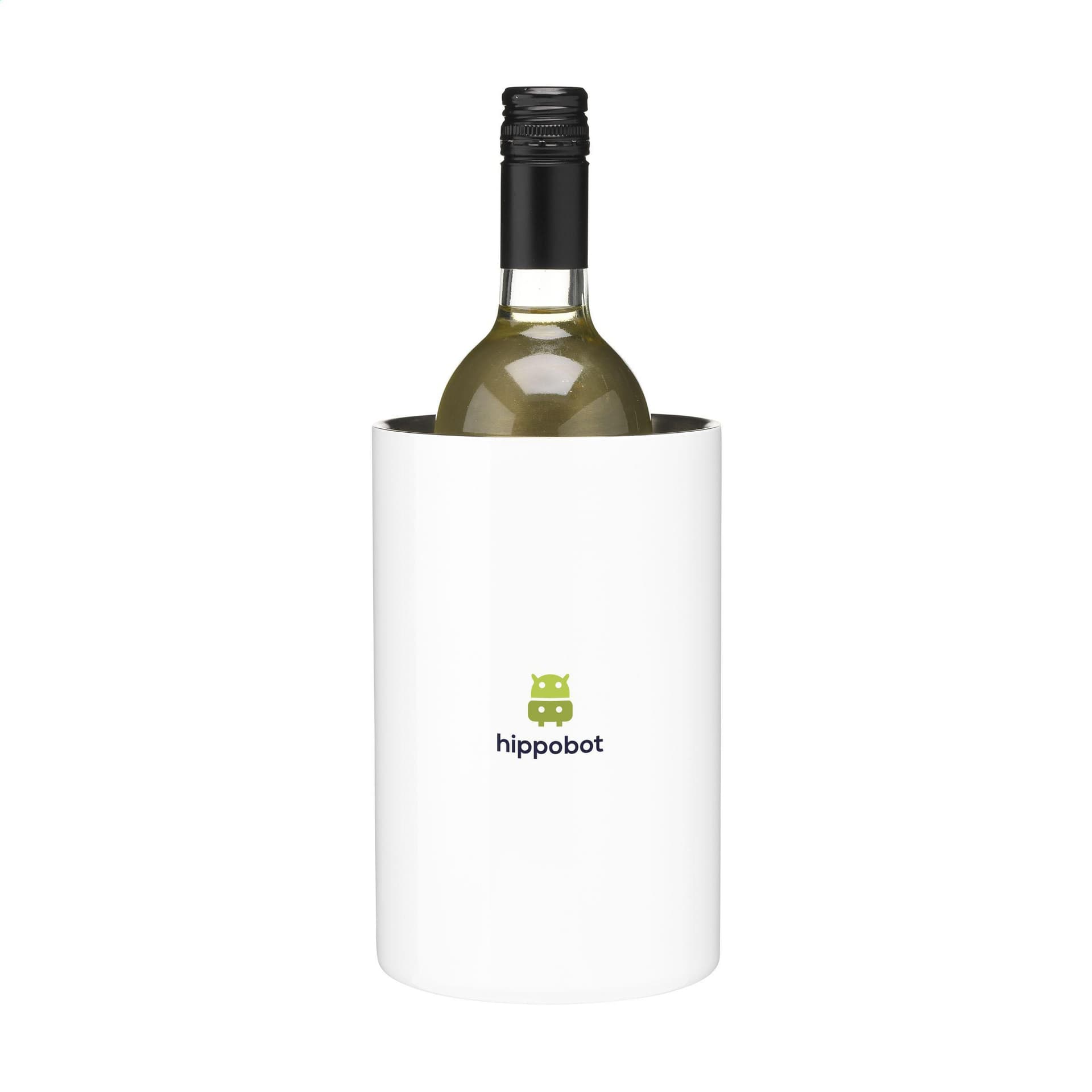 Seau à glace inox recyclé Ø 12 cm personnalisé : Blanc