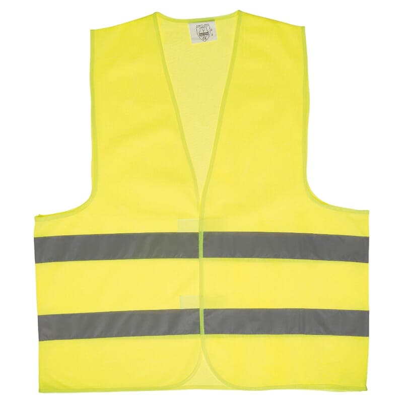 Gilet de sécurité jaune adulte personnalisé, coloris Jaune