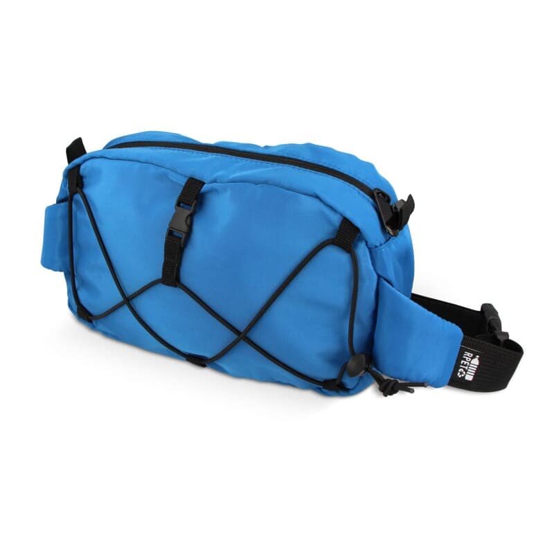 Sac bandoulière R-PET 26x15 cm personnalisé, coloris Bleu